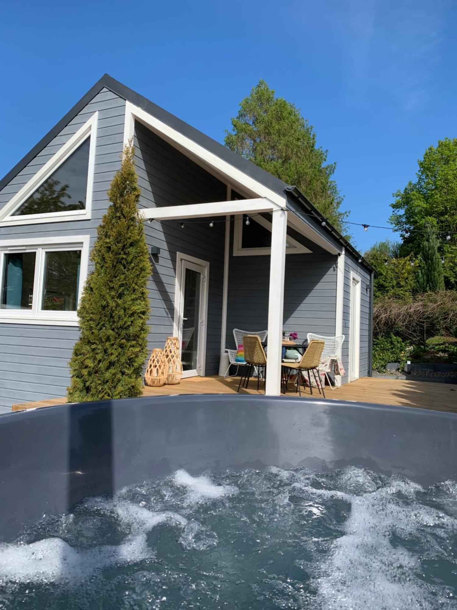 Domek Arkasasino Z Jacuzzi Buitenkant foto
